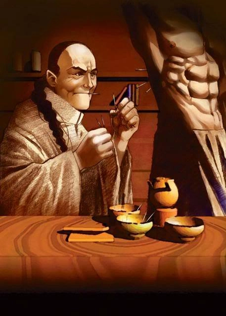Ilustración de la baraja Xian contratempo